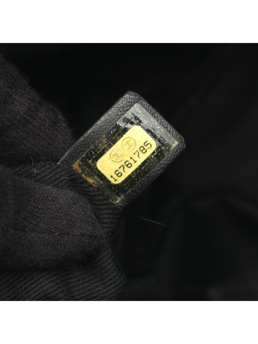 Chanel Tote Quilted Black Caviar Leather CC Logo - Picture 5 of 9
